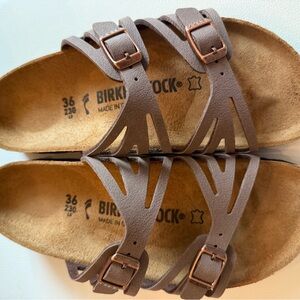 Birkenstock Dark Brown Slip-On Sandals